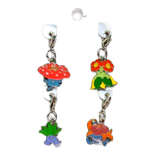 Oddish, etc. Pokemon National Pokedex Metal Charm Pokemon Center Limited Set of 4 Charm [USED]