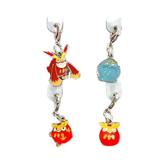 Darumaka Darmanitan Pokemon National Pokedex Metal Charm Pokemon Center Limited Set of 2 Charm [USED]