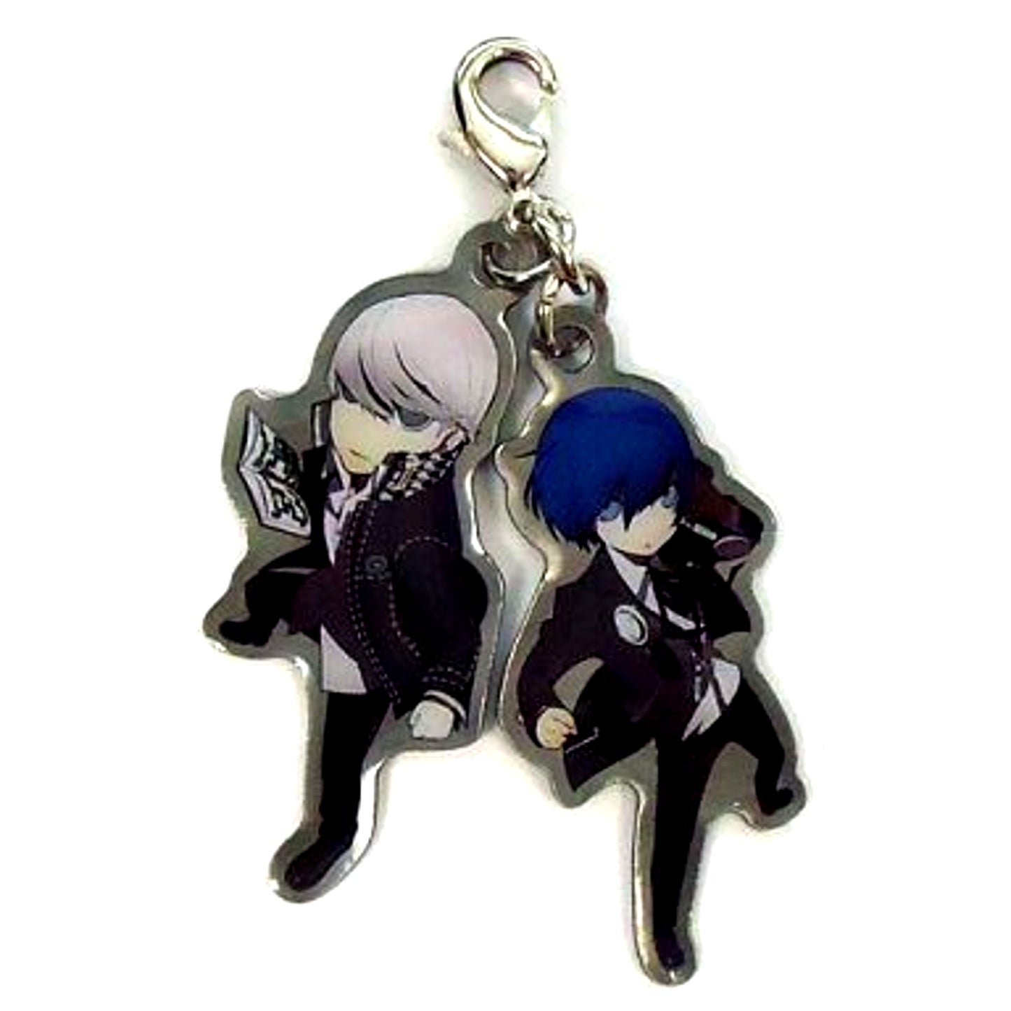 P3 Protagonist & P4 Protagonist Persona Q Shadow of the Labyrinth Metal Charm HMV Loppi Purchase Bonus [USED]