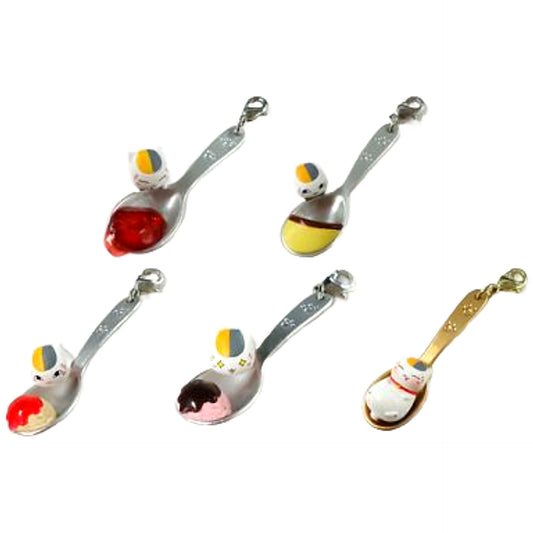 Natsume's Book of Friends Nyanko-sensei One Scoop Mini Figure There's Always Room For Dessert All 5 Types Set Keychains [USED]