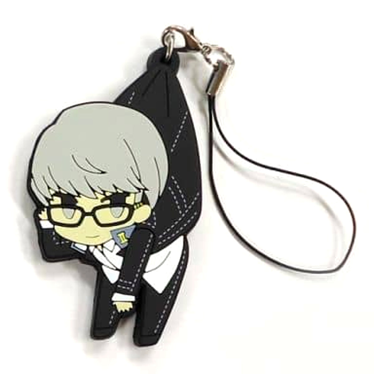Persona 4: Golden Protagonist Tsumamare Strap Dengeki Maoh Exclusive September 2014 Issue Supplement Keychains [USED]