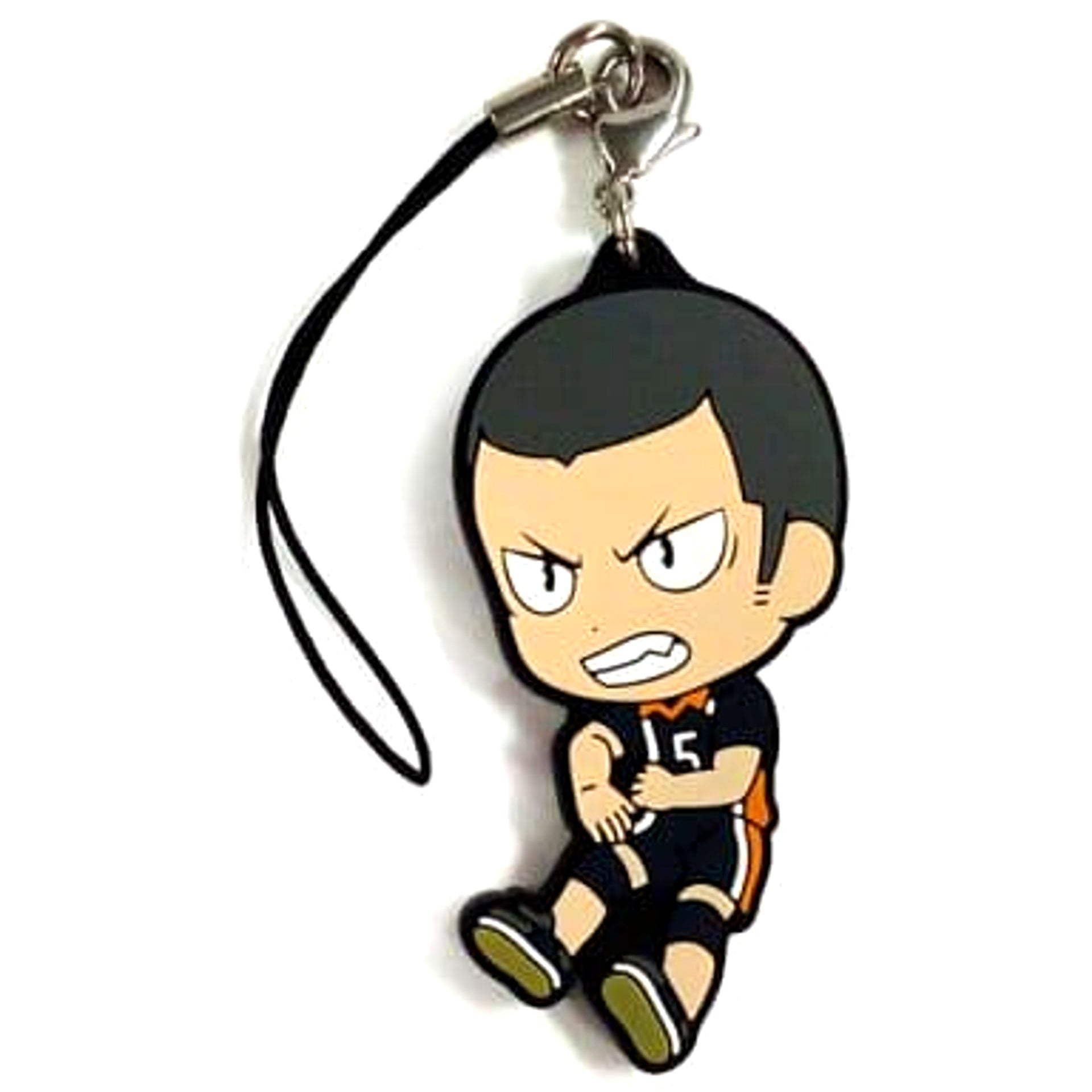 Haikyu!! Tanaka Ryunosuke Ichiban Kuji We're going national!! Karasuno Rubber Strap Prize F Keychains [USED]