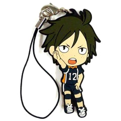 Haikyu!! Tadashi Yamaguchi Ichiban Kuji We're going national!! Karasuno Rubber Strap Prize F Keychains [USED]