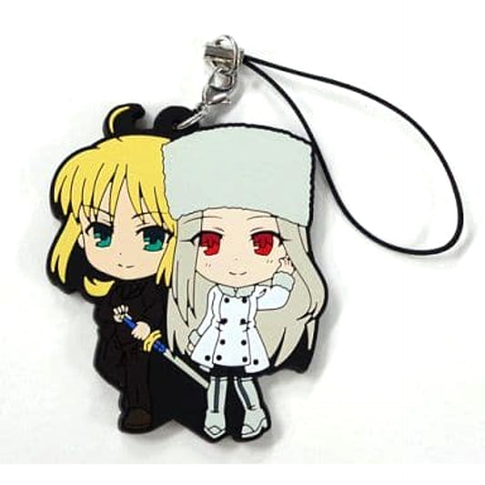 Fate Series Saber Irisviel Ichiban Kuji Premium 10th Anniversary Part 2 Saber Special Rubber Charm Prize H Keychains [USED]