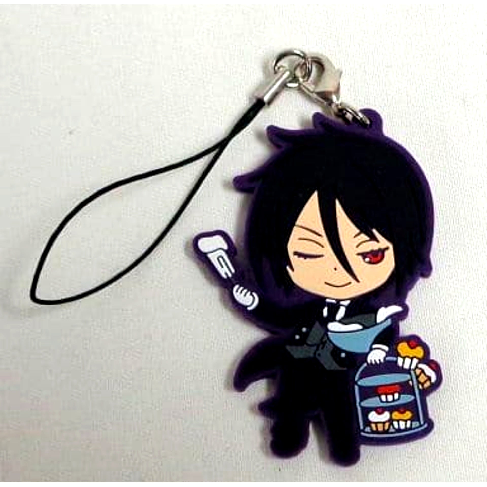 Sebastian Michaelis Black Butler: Book of Circus Ichiban Kuji Rubber Charm Prize H [USED]