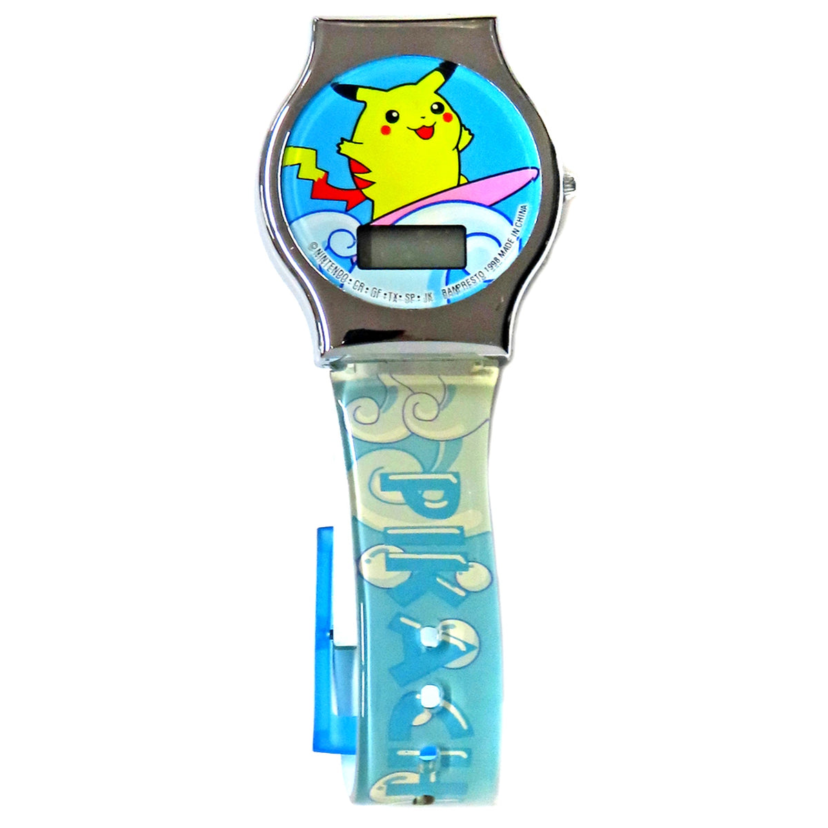 Pikachu Light Blue Pokemon Watch Collection Watch [USED]