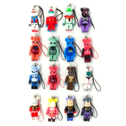 Set of 16 Mobile Suit Gundam PEPSI NEX Gundam Bearbrick Strap [USED]