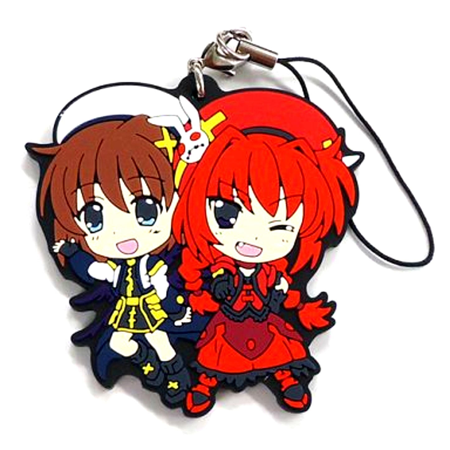 Hayate & Vita F Prize Rubber Strap Ichiban Kuji Premium Magical Girl Lyrical Nanoha INNOCENT 1st Duel [USED]