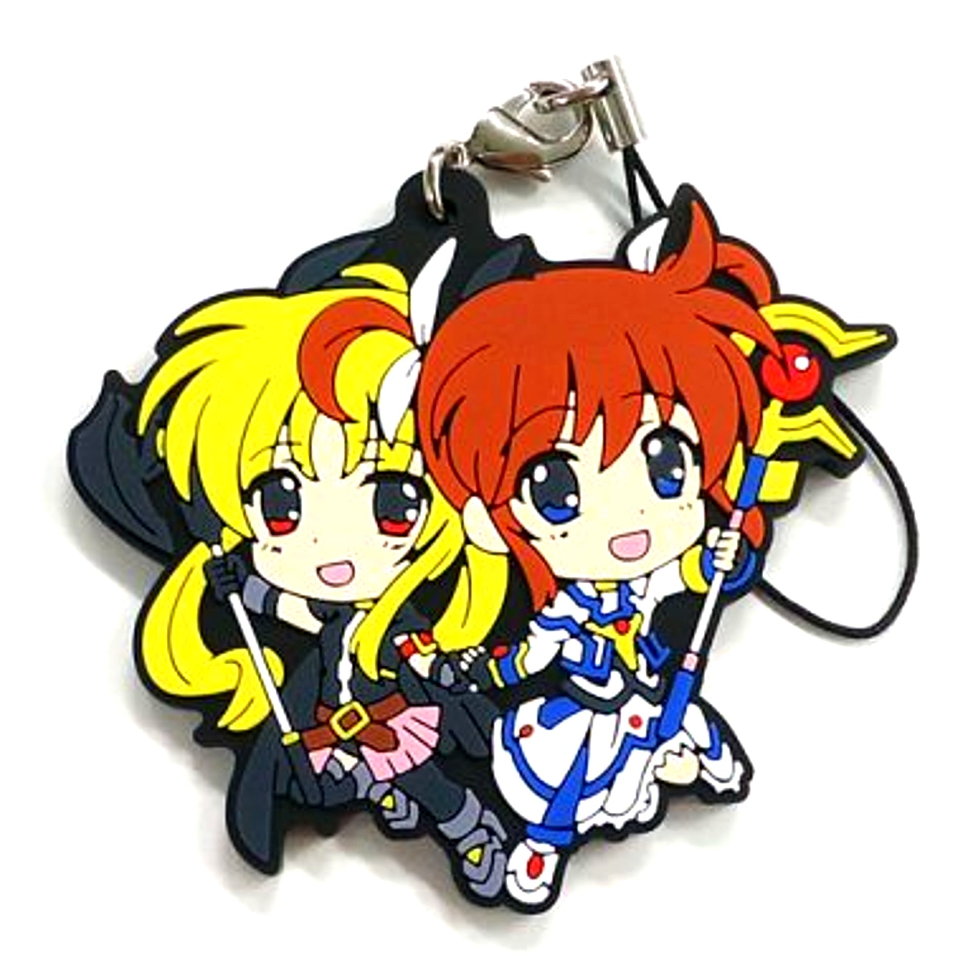 Nanoha & Fate F Prize Rubber Strap Ichiban Kuji Premium Magical Girl Lyrical Nanoha INNOCENT 1st Duel [USED]