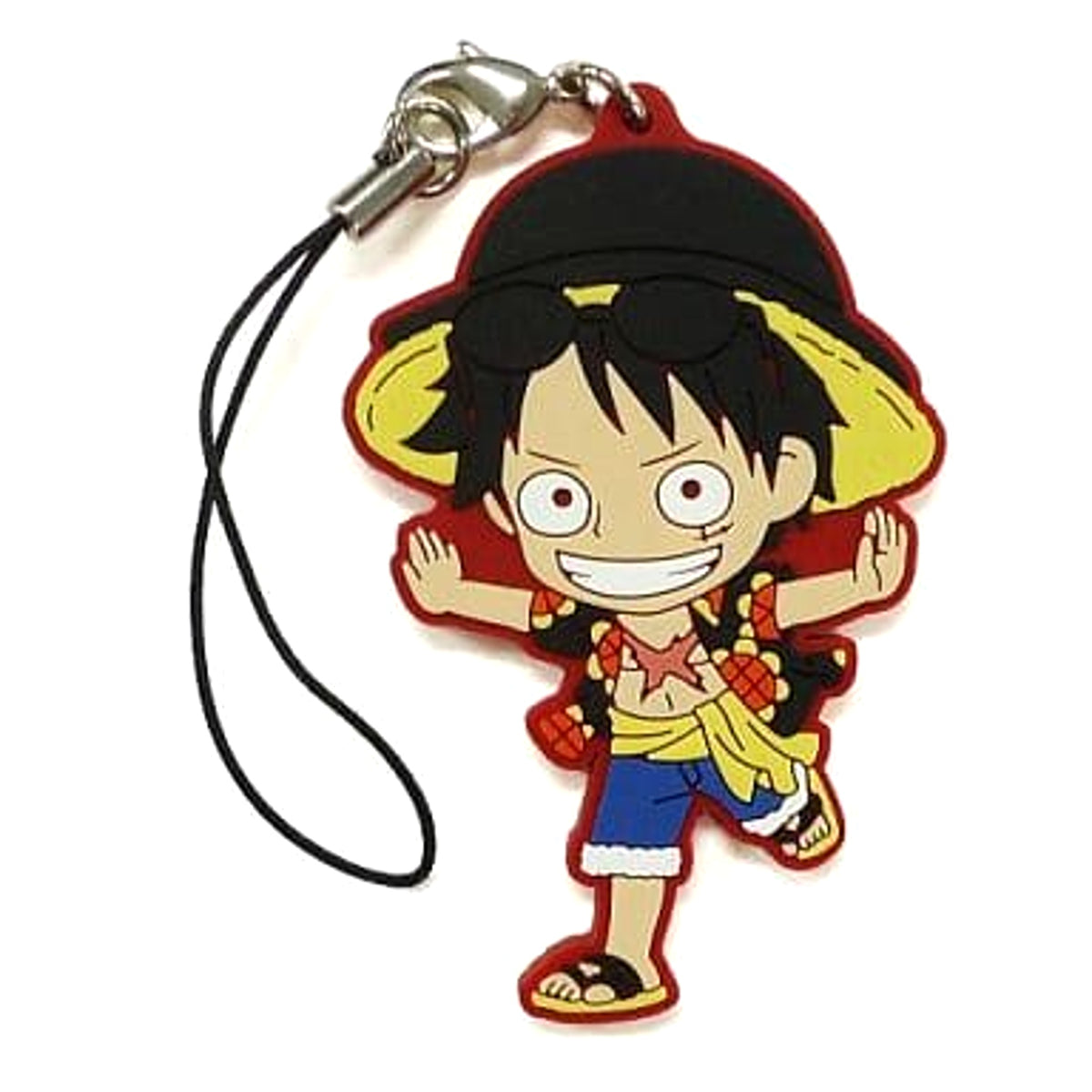 One Piece Monkey D. Luffy Ichiban Kuji Dressrosa Arc Rubber Charm Prize I Keychains [USED]
