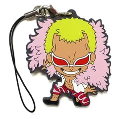 One Piece Donquixote Doflamingo Ichiban Kuji Dressrosa Arc Rubber Charm Prize I Keychains [USED]