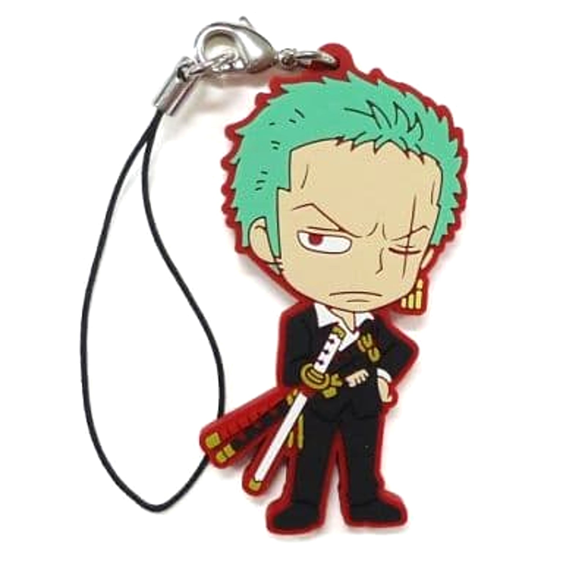 One Piece Roronoa Zoro Ichiban Kuji Dressrosa Arc Rubber Charm Prize I Keychains [USED]