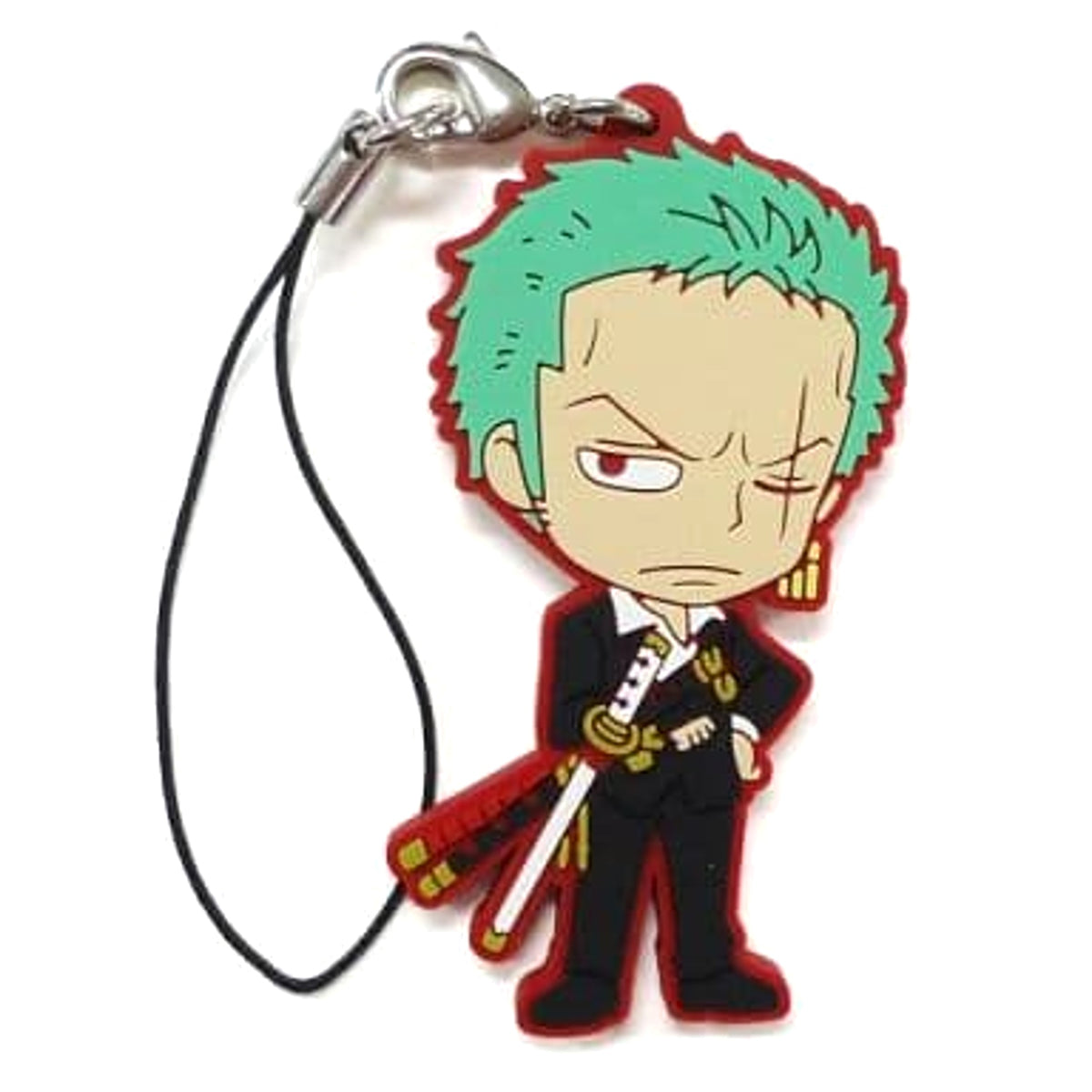 One Piece Roronoa Zoro Ichiban Kuji Dressrosa Arc Rubber Charm Prize I Keychains [USED]