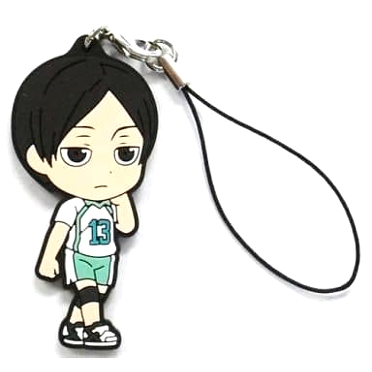 Haikyu!! Akira Kunimi Ichiban Kuji Kyoteki Gekitostu! Rival Rubber Strap Prize G Keychains [USED]