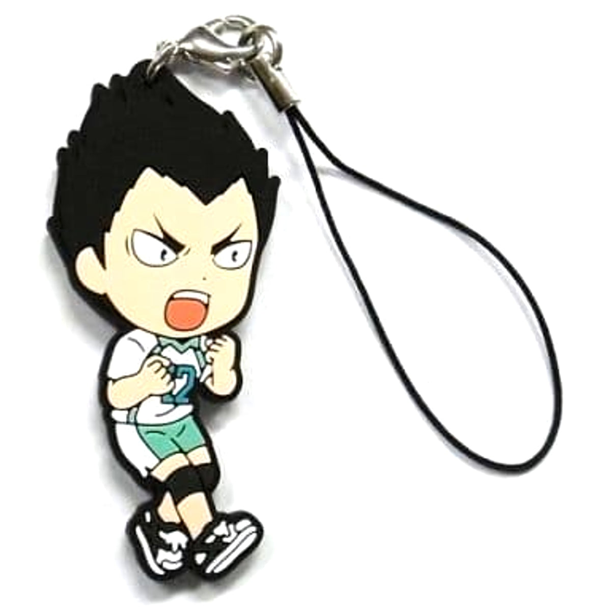 Haikyu!! Yutaro Kindaichi Ichiban Kuji Kyoteki Gekitostu! Rival Rubber Strap Prize G Keychains [USED]