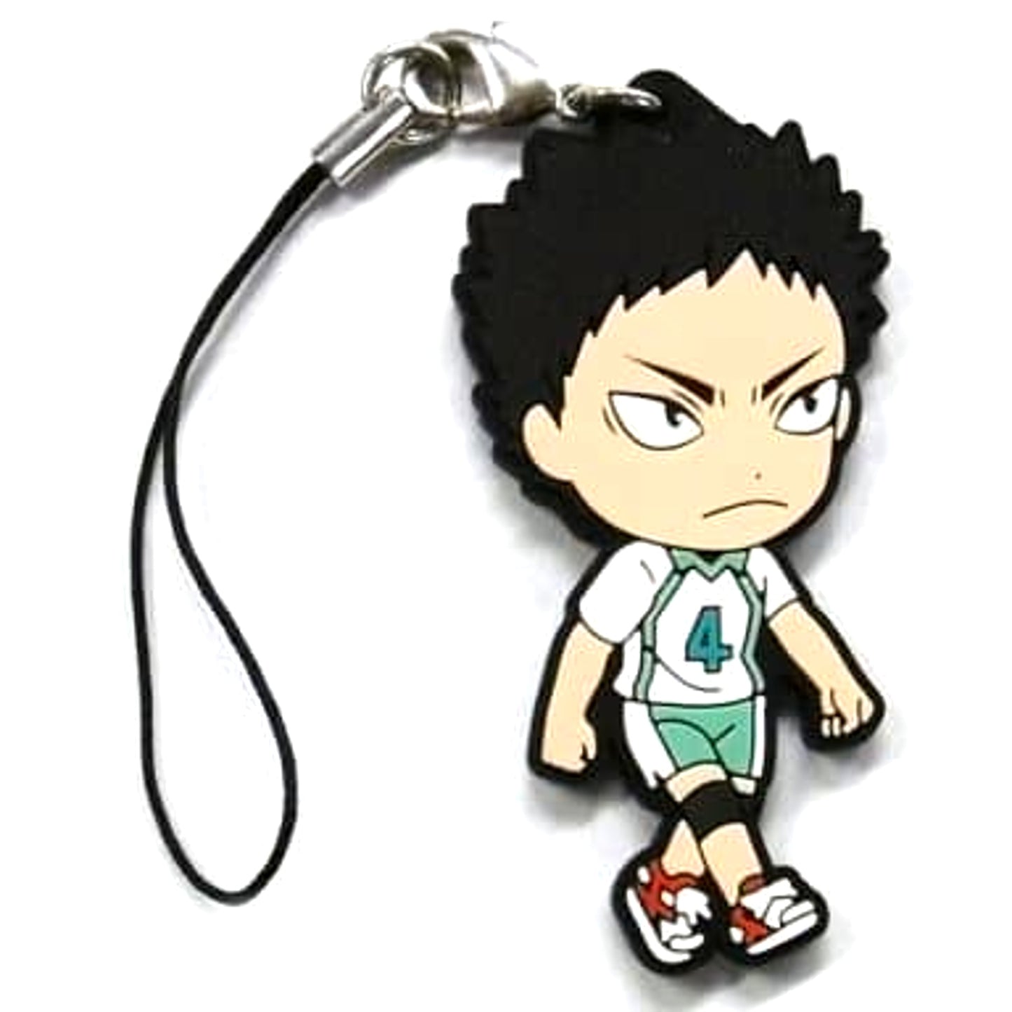 Haikyu!! Hajime Iwaizumi Ichiban Kuji Kyoteki Gekitostu! Rival Rubber Strap Prize G Keychains [USED]