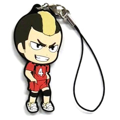 Haikyu!! Taketora Yamamoto Ichiban Kuji Kyoteki Gekitostu! Rival Rubber Strap Prize G Keychains [USED]