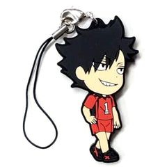 Haikyu!! Tetsuro Kuroo Ichiban Kuji Kyoteki Gekitostu! Rival Rubber Strap Prize G Keychains [USED]