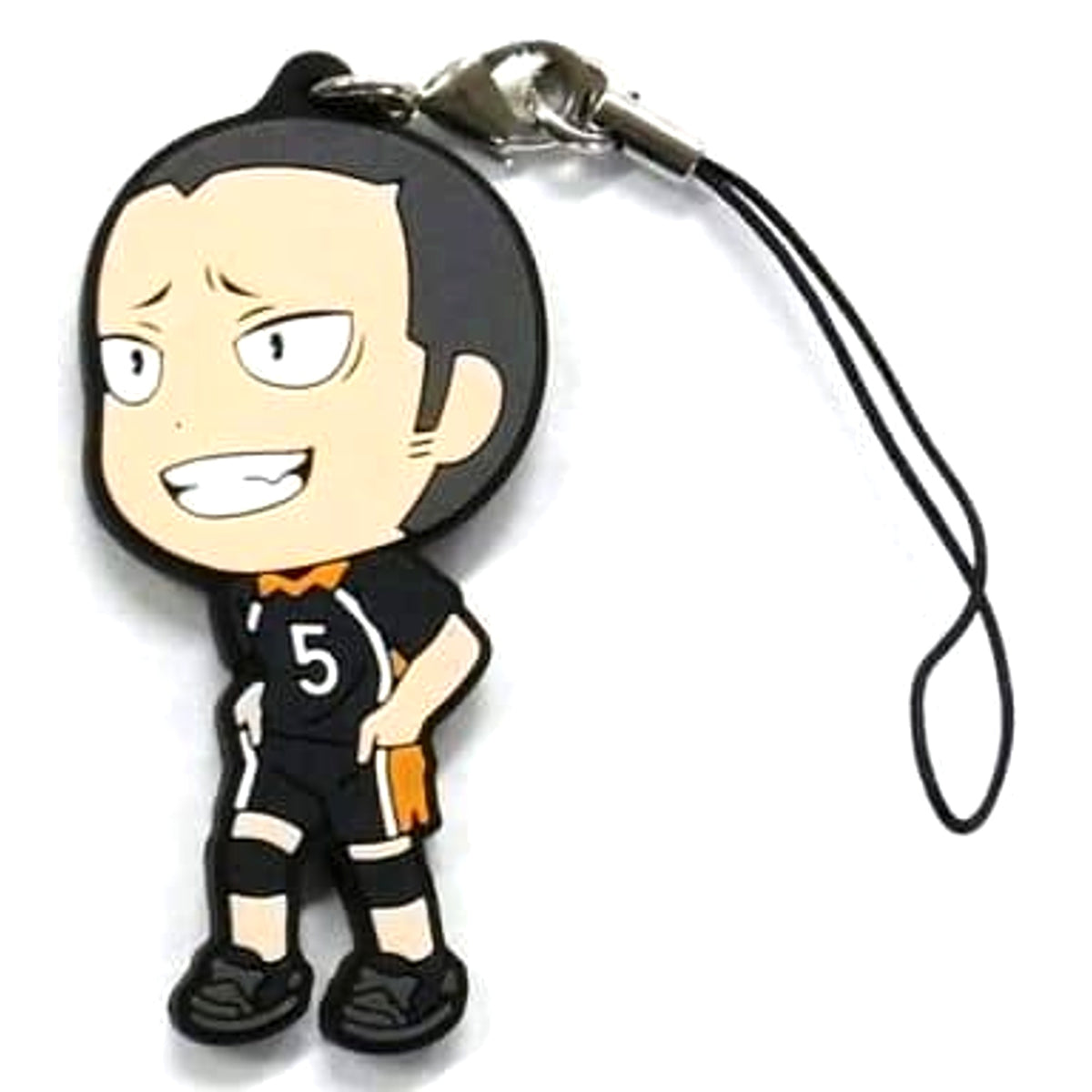 Haikyu!! Tanaka Ryunosuke Ichiban Kuji Kyoteki Gekitostu! Karasuno Rubber Strap Prize H Keychains [USED]