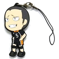 Haikyu!! Tanaka Ryunosuke Ichiban Kuji Kyoteki Gekitostu! Karasuno Rubber Strap Prize H Keychains [USED]
