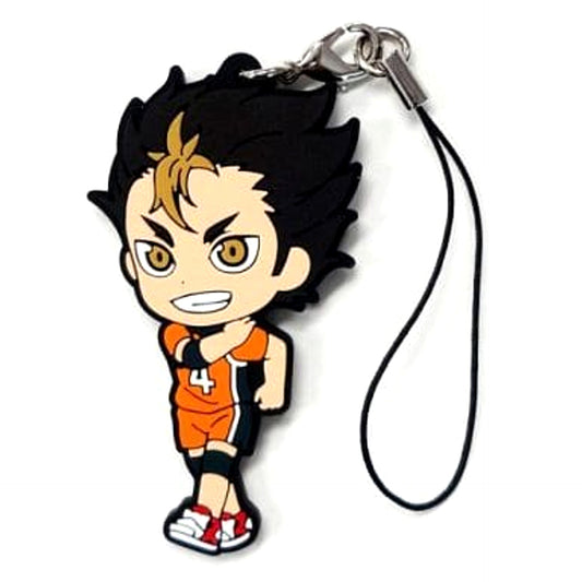 Haikyu!! Yu Nishinoya Ichiban Kuji Kyoteki Gekitostu! Karasuno Rubber Strap Prize H [USED]