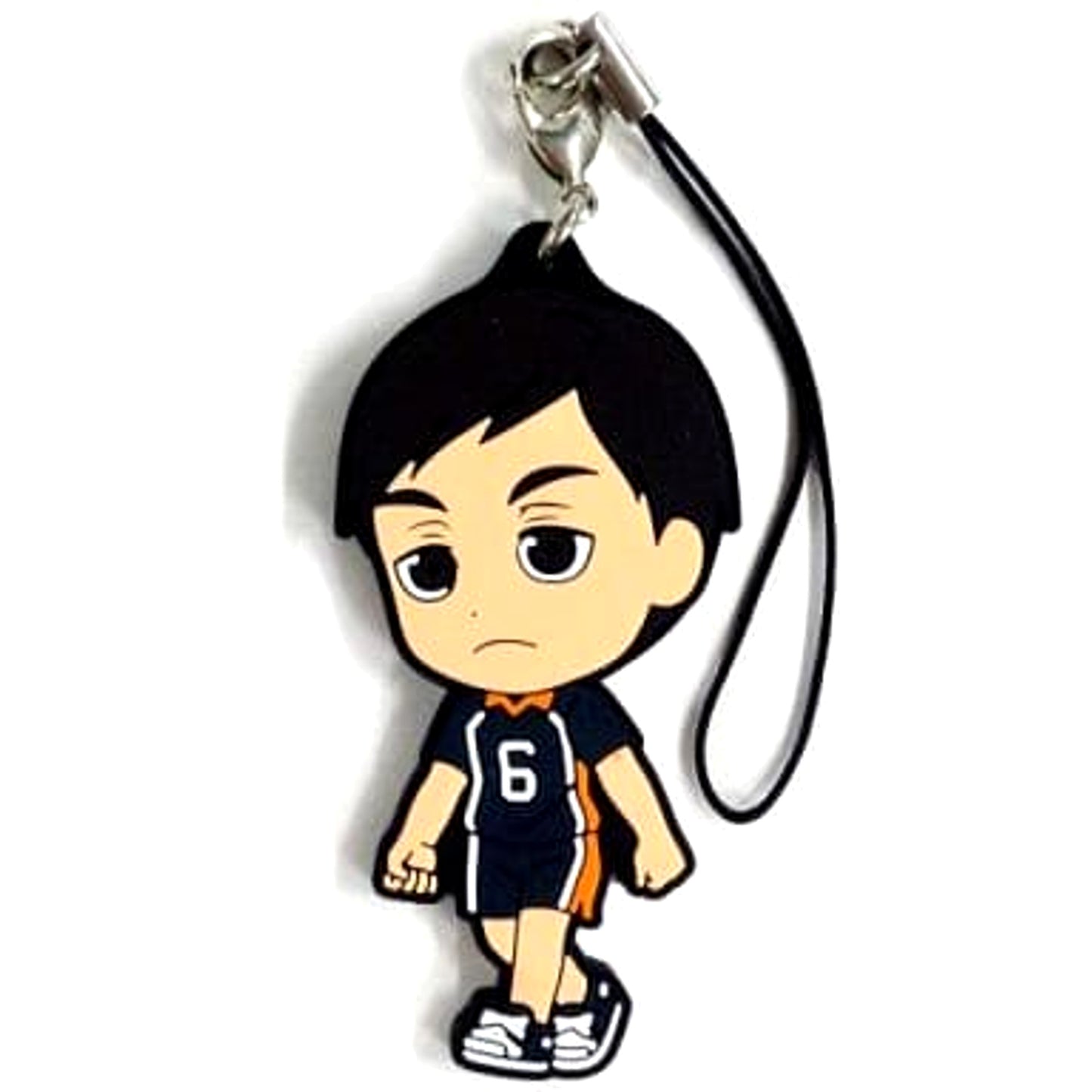 Haikyu!! Chikara Ennoshita Ichiban Kuji Kyoteki Gekitostu! Karasuno Rubber Strap Prize H Keychains [USED]