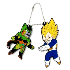 Cell Vegeta Dragon Ball Ichiban Kuji Thank You! 30th!! Rubber Keychain Super Saiyan Great Gathering Prize H [USED]