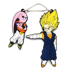 Dragon Ball Majin Buu Vegito Ichiban Kuji Thank You! 30th!! Rubber Keychain Super Saiyan Great Gathering Prize H Keychains [USED]