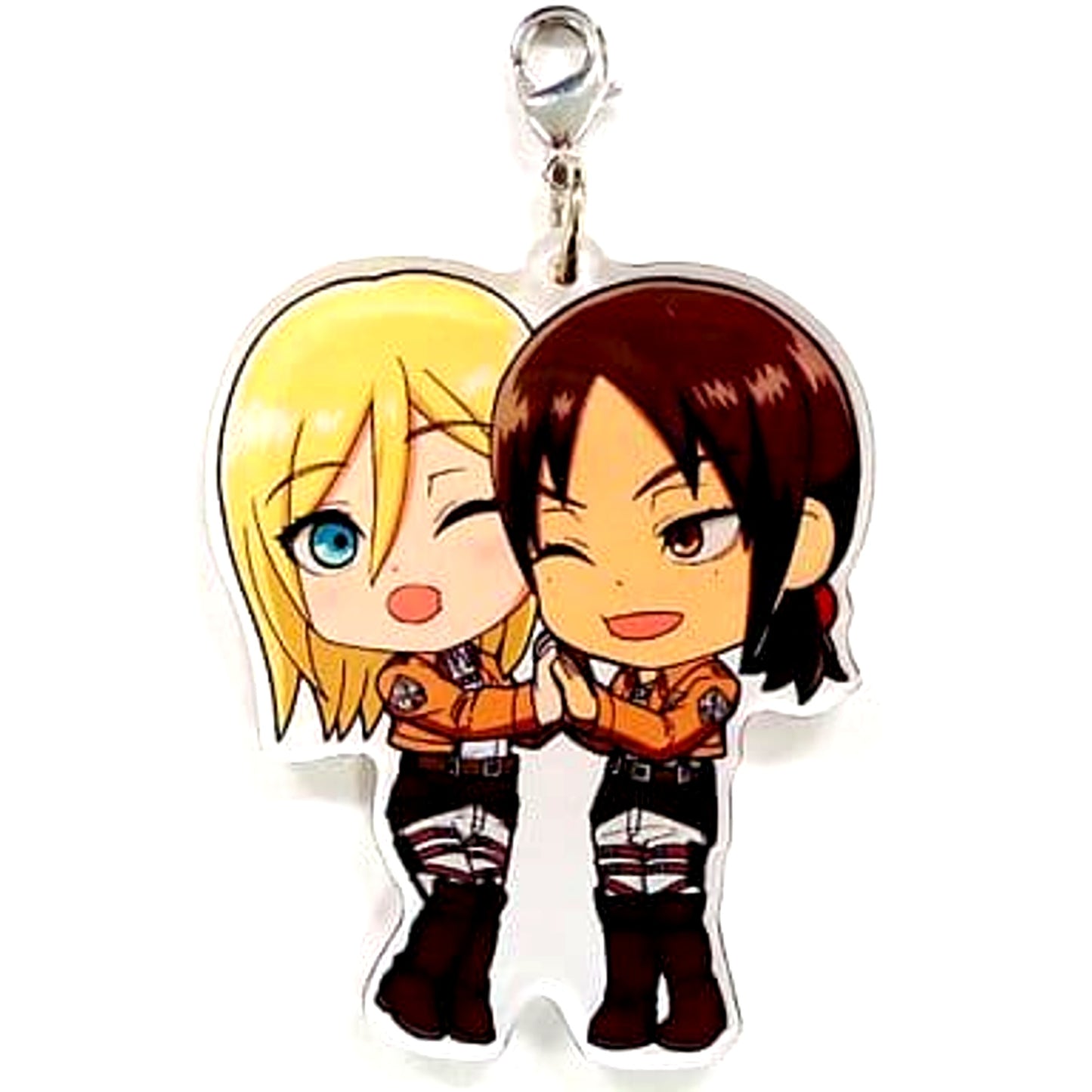 Krista Ymir Attack on Titan Ichiban Kuji March to Freedom Acrylic Plate Charms Prize L [USED]