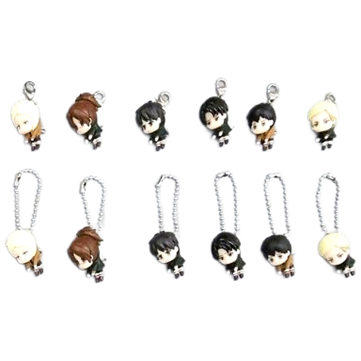 Attack on Titan Ellen Yeager & Others Tsumande Tsunagete Mascot 2 All 12 Types Set Keychains [USED]