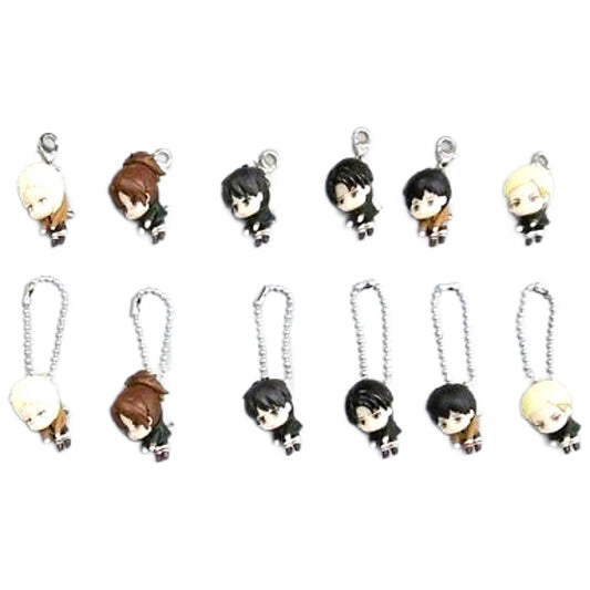 Attack on Titan Ellen Yeager & Others Tsumande Tsunagete Mascot 2 All 12 Types Set Keychains [USED]