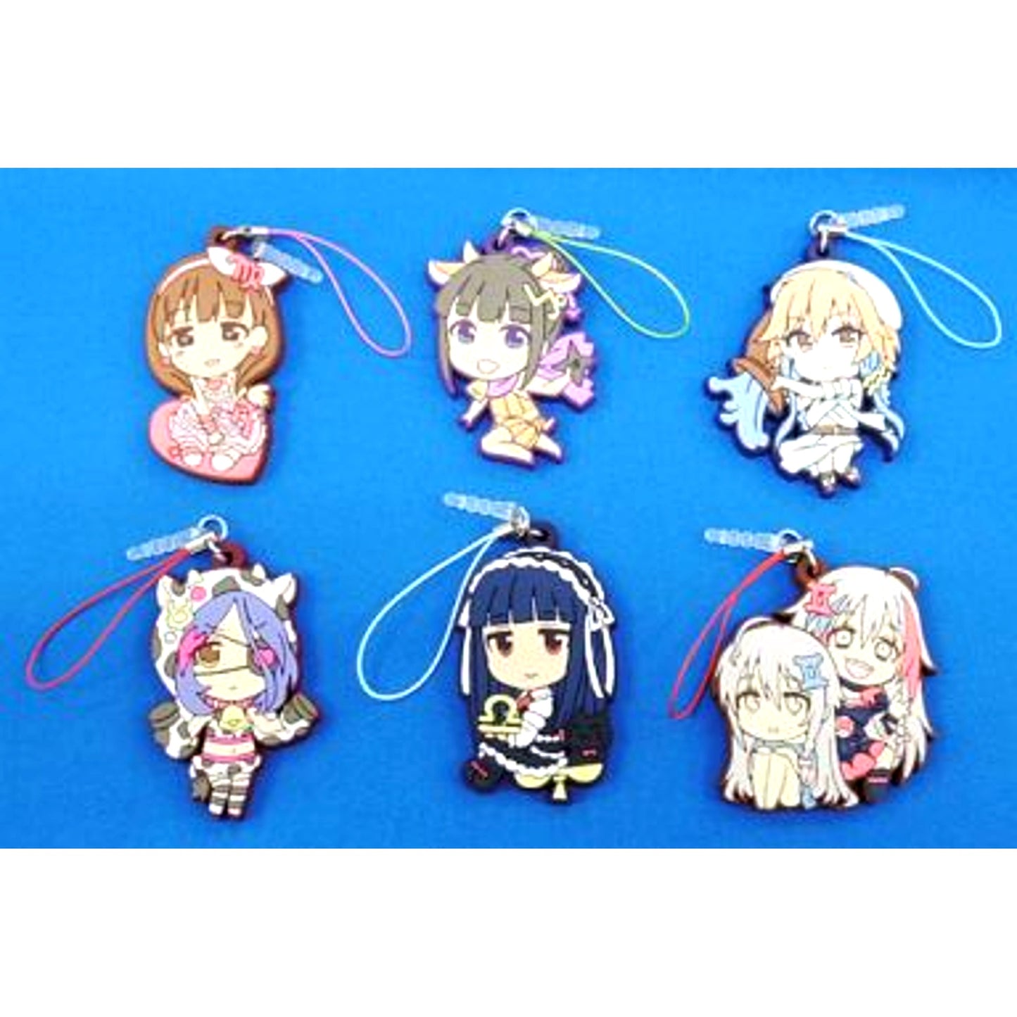 Set of 6 The Idolm@ster Cinderella Girls Cinderella Rubber Strap Set C87 [USED]