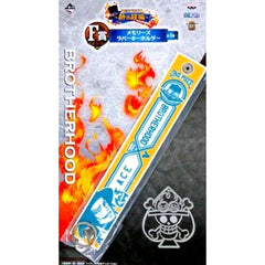 One Piece Ace Ichiban Kuji Passionate Bonds Arc Memories Rubber Keychain Prize F Keychains [USED]