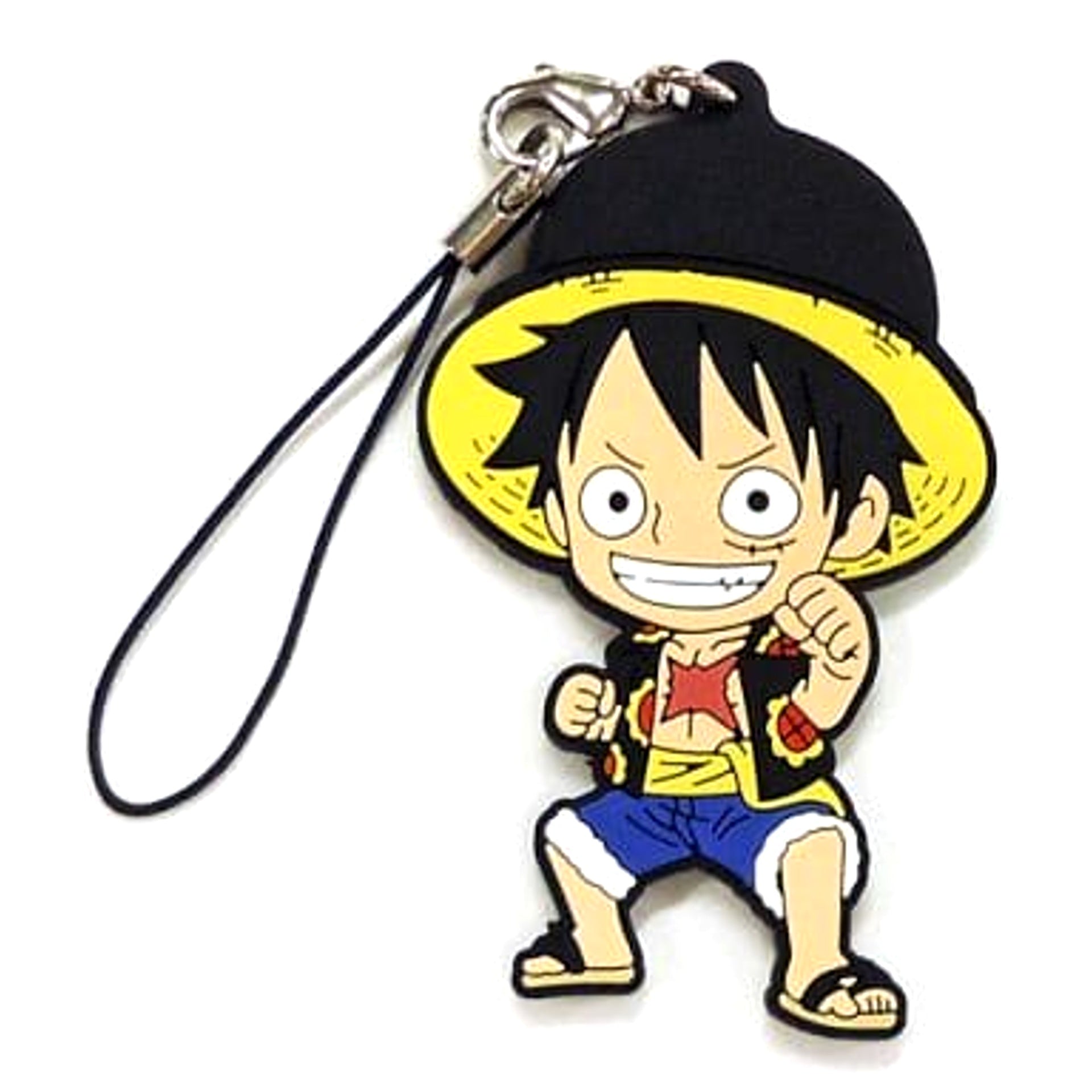 One Piece Luffy Ichiban Kuji Dressrosa Battle Arc Rubber Charm Kyunchara Illustrations Prize I [USED]