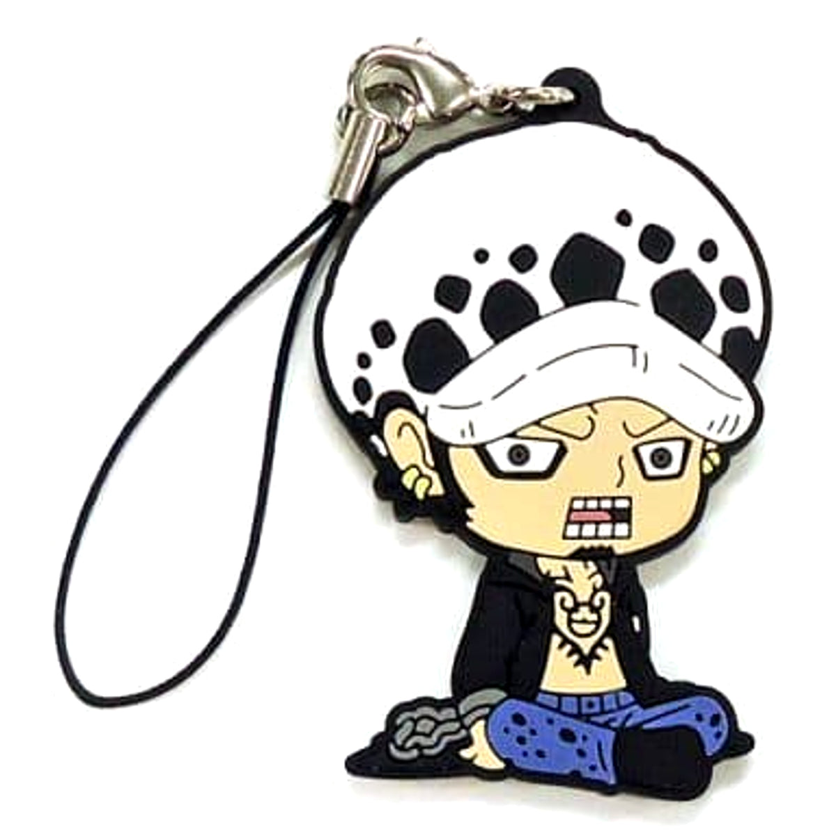 One Piece Law With Hat Ichiban Kuji Dressrosa Battle Arc Rubber Charm Kyunchara Illustrations Prize I Keychains [USED]