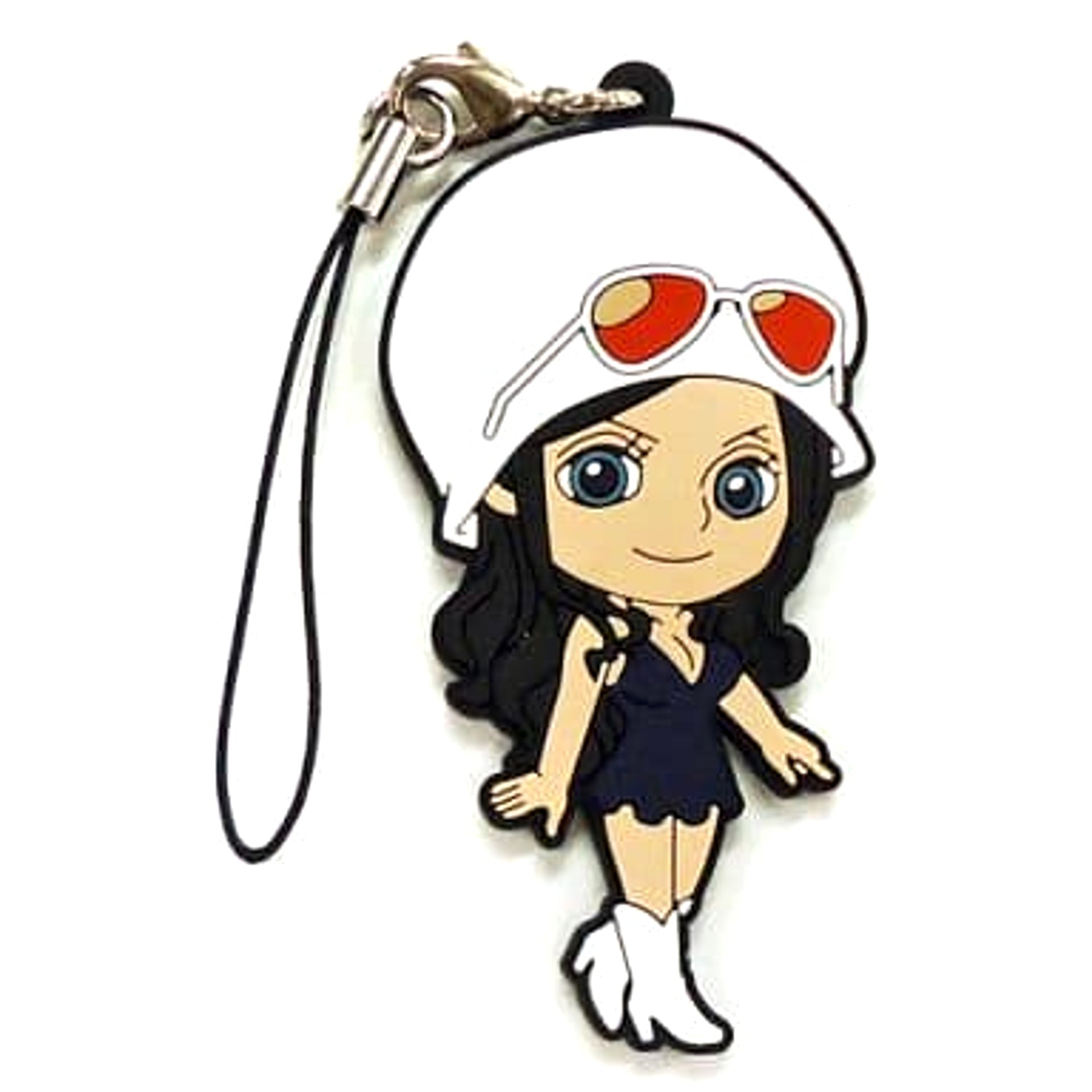 One Piece Robin Ichiban Kuji Dressrosa Battle Arc Rubber Charm Kyunchara Illustrations Prize I Keychains [USED]