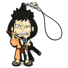 One Piece Kinemon Ichiban Kuji Dressrosa Battle Arc Rubber Charm Kyunchara Illustrations Prize I Keychains [USED]