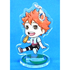 Haikyu!! Shoyo Hinata Ichiban Kuji Spring Training Camp! Plate Charm Kyunchara Illustrations Prize G Charm [USED]