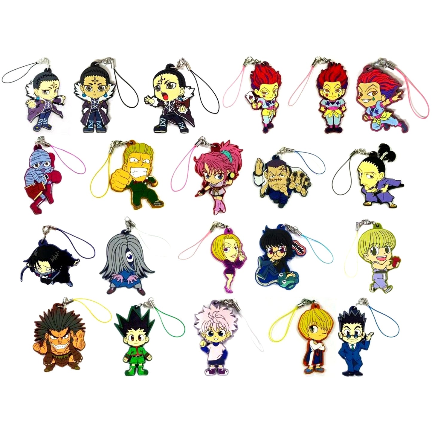 Set of 21 HUNTER x HUNTER Lottery Phantom Troupe ver. Rubber Strap Prize F [USED]