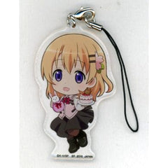 Is the Order a Rabbit? Cocoa Uniform Ichiban Kuji Happy Birthday to Cocoa Acrylic Plate Strap Kyunchara Illustrations Prize E Acrylic Stands [USED]