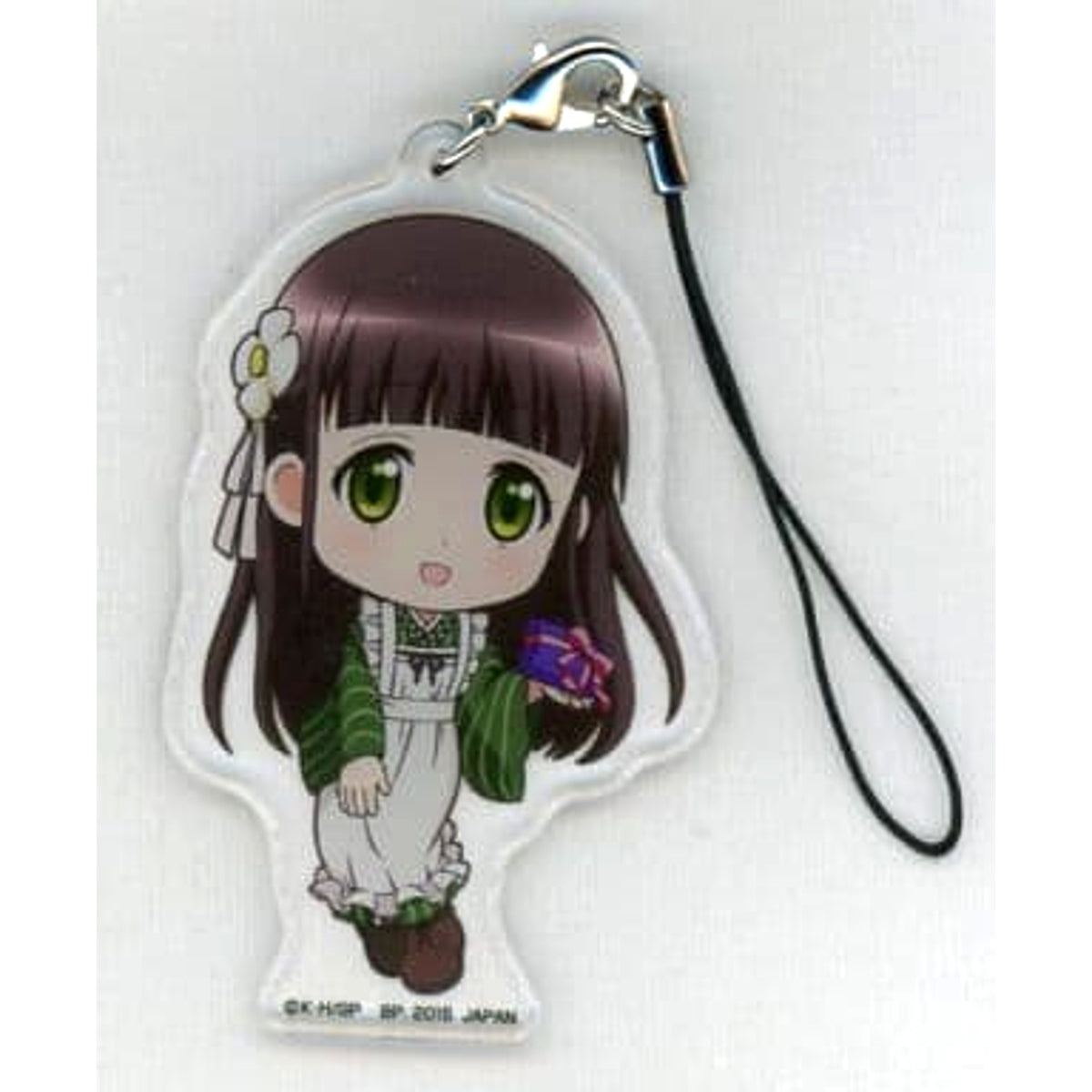 Is the Order a Rabbit? Chiya Uniform Ichiban Kuji Happy Birthday to Cocoa Acrylic Plate Strap Kyunchara Illustrations Prize E Acrylic Stands [USED]