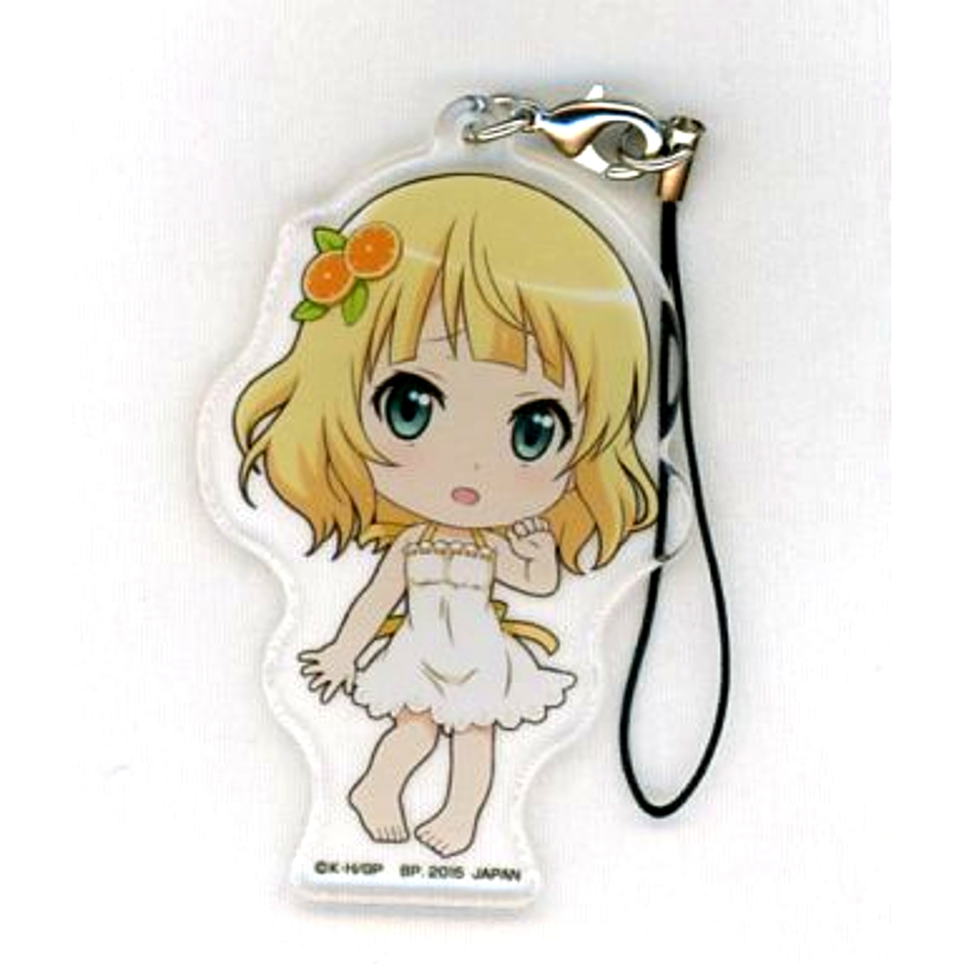 Sharo One Piece E Prize Acrylic Plate Strap Kyun Chara Illustrations Ichiban Kuji Is the Order a Rabbit HAPPY BIRTHDAY TO COCOA [USED]