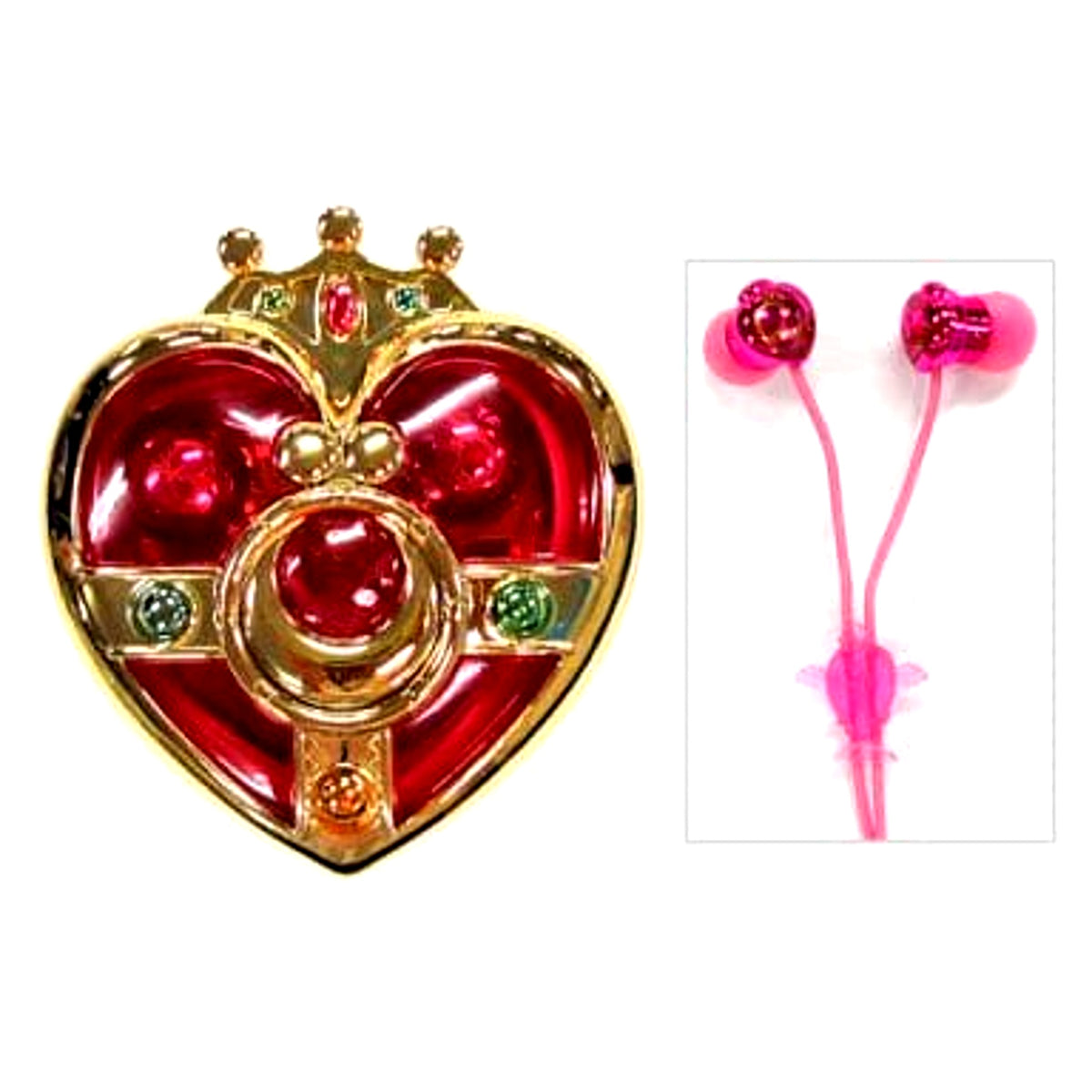 Cosmic Heart Compact Sailor Moon Earphones in Compact Case [USED]