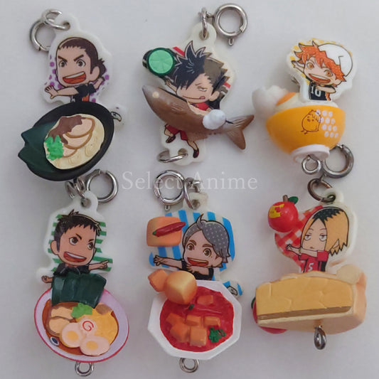 Haikyu!! Shoyo Hinata & Others Tsunagaru Food Mascot All 6 Types Set Mascot [USED]