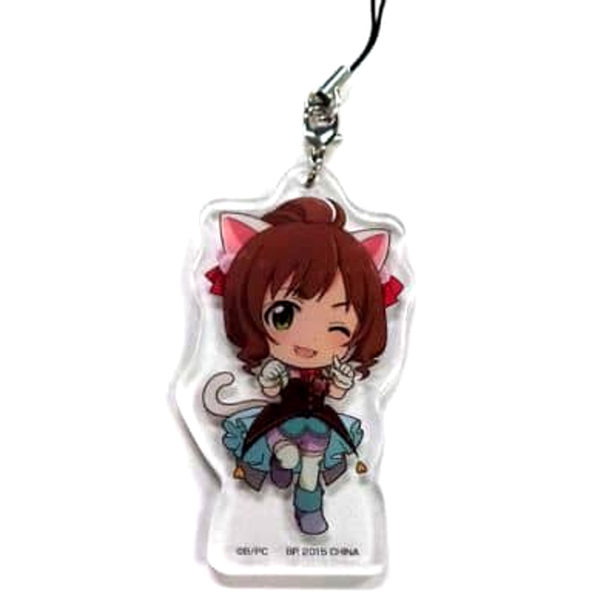 THE IDOLM@STER Cinderella Girls Maekawa Miku Ichiban Kuji Project ST@RT!! Acrylic Strap Kyunchara Illustrations Prize H [USED]