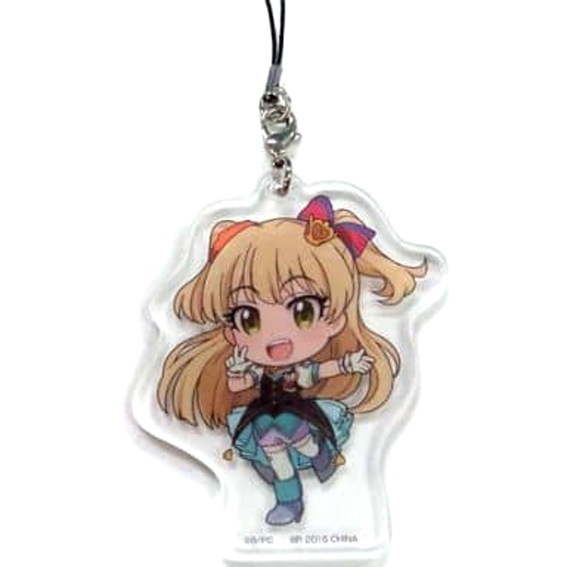 THE IDOLM@STER Cinderella Girls Rika Jougasaki Ichiban Kuji Project ST@RT!! Acrylic Strap Kyunchara Illustrations Prize H [USED]