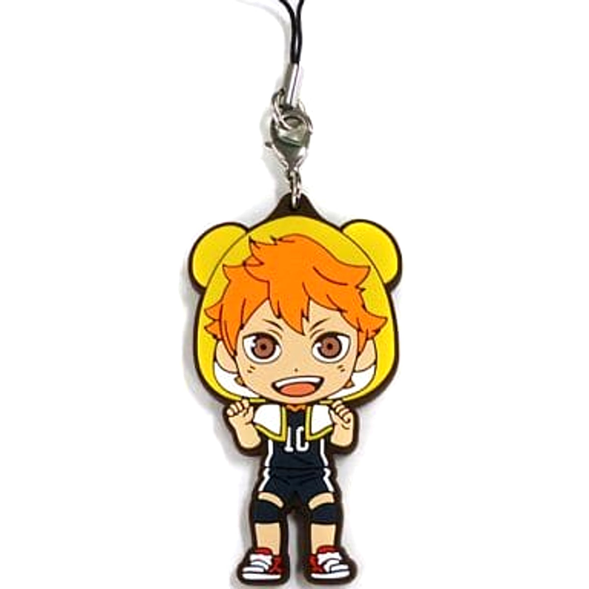 Haikyu!! Shoyo Hinata Be@rbrick Ichiban Kuji BE@BRICKuji!! Rubber Charm Kyunchara Illustrations Prize I Keychains [USED]