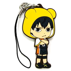 Haikyu!! Tobio Kageyama Be@rbrick Ichiban Kuji BE@BRICKuji!! Rubber Charm Kyunchara Illustrations Prize I Keychains [USED]