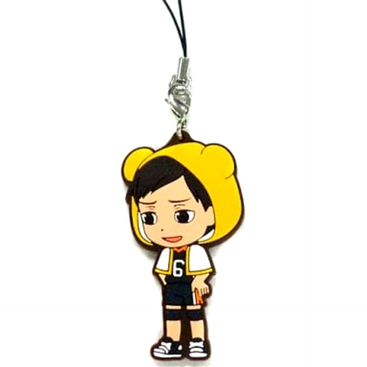 Haikyu!! Chikara Ennoshita Be@rbrick Ichiban Kuji BE@BRICKuji!! Rubber Charm Kyunchara Illustrations Prize I Keychains [USED]