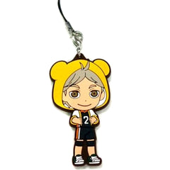 Haikyu!! Koushi Sugawara Be@rbrick Ichiban Kuji BE@BRICKuji!! Rubber Charm Kyunchara Illustrations Prize I Keychains [USED]